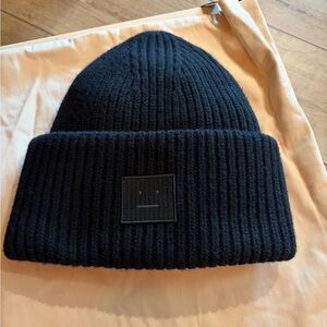 Acne Studios Black Knit Beanie
